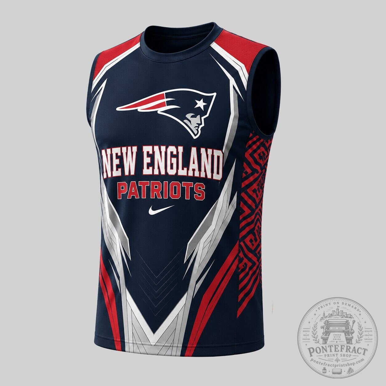 New England Patriots National Football League Tank Top and Shorts Set 8 New England Patriots National Football League Tank Top and Shorts Set
