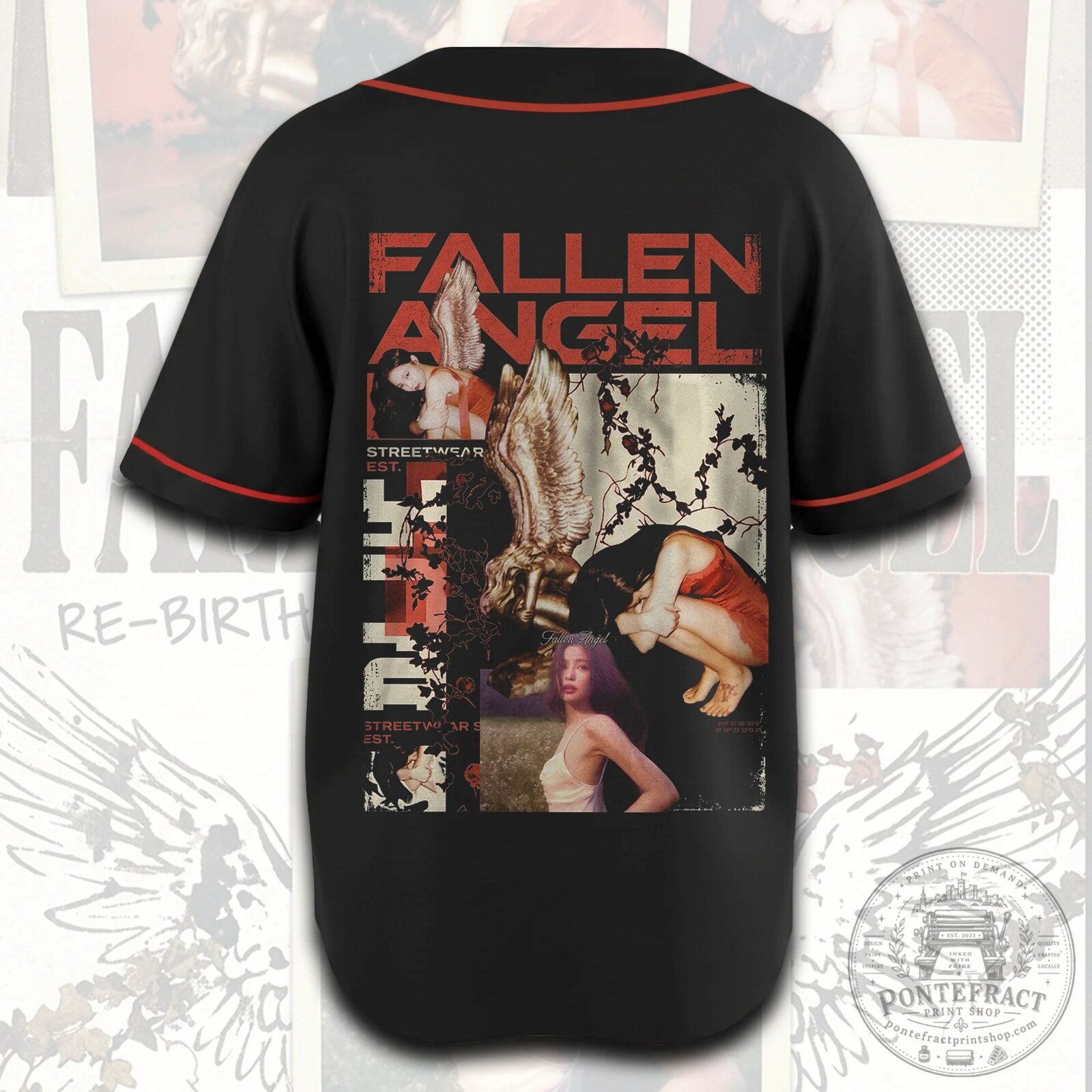 Jennie Blackpink Fallen Angel Baseball Jersey Streetwear K-Pop Fan Gift 9 Jennie Blackpink Fallen Angel Baseball Jersey Streetwear K-Pop Fan Gift