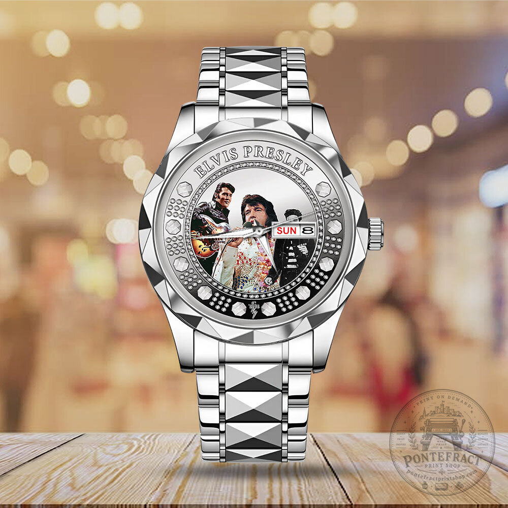 Elvis Presley Diamond Bezel Stainless Steel Watch for Men and Women 10 Elvis Presley Diamond Bezel Stainless Steel Watch for Men and Women