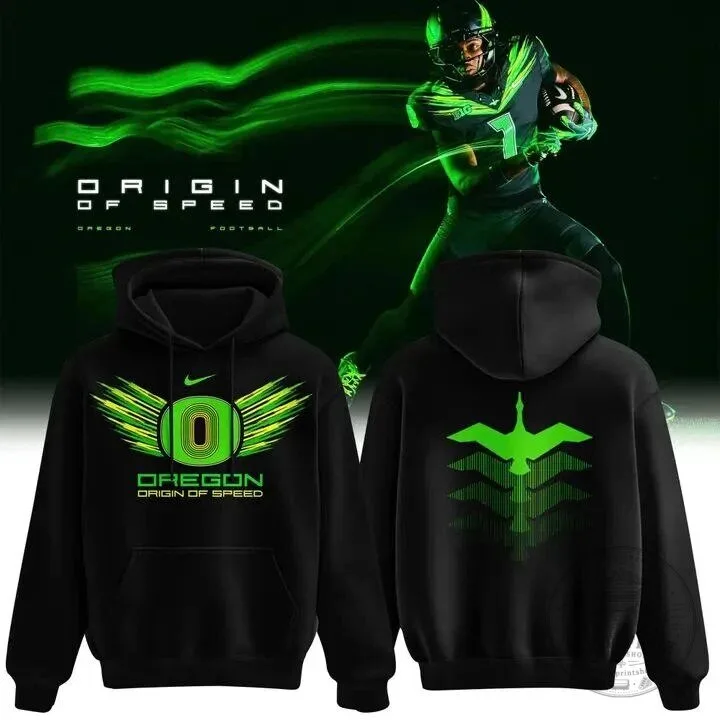 Oregon Ducks Origin of Speed Football Team Hoodie