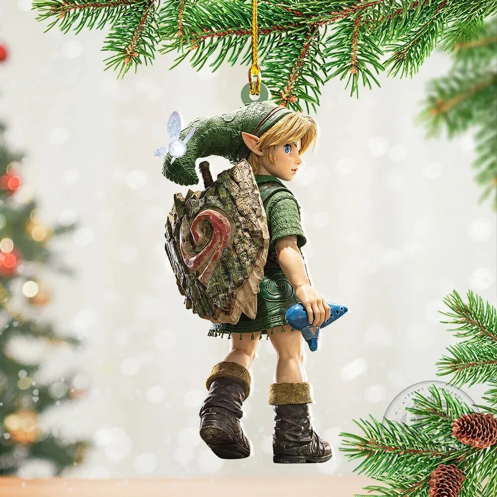 The Legend of Zelda Link Ocarina of Time Christmas Tree Ornament