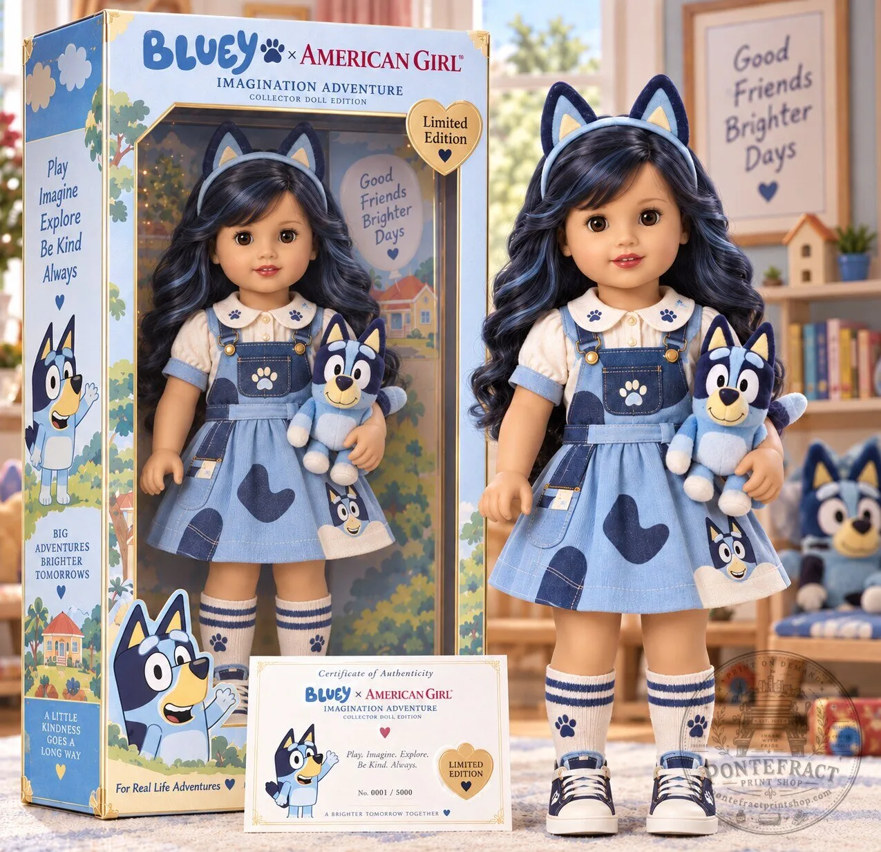 Bluey American Girl Imagination Adventure Collector Doll Limited Edition