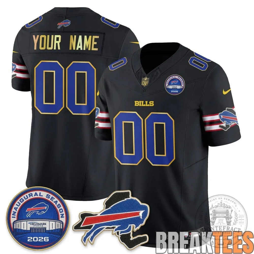 Buffalo Bills 2026 Inaugural Season Custom Football Jersey
