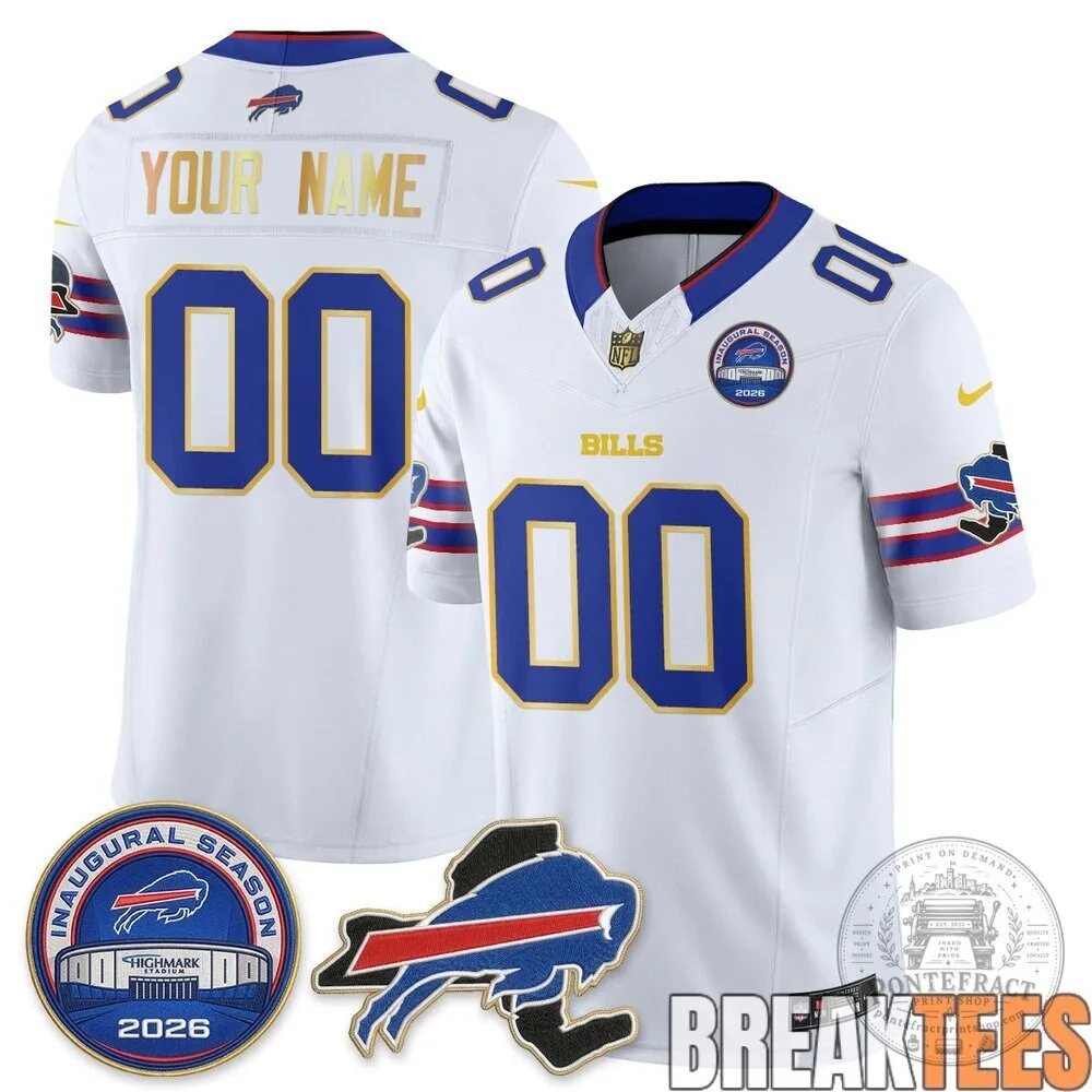 Buffalo Bills 2026 Inaugural Season Custom Football Jersey 12 Buffalo Bills 2026 Inaugural Season Custom Football Jersey