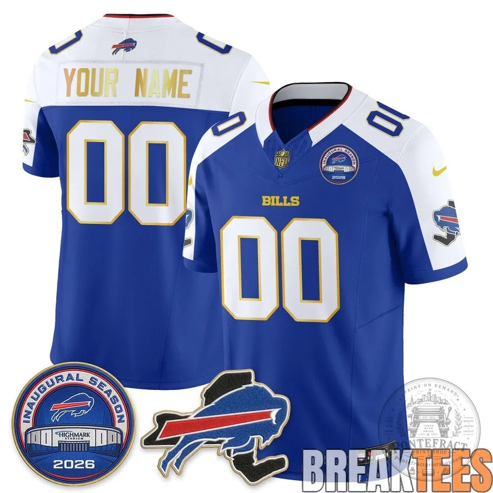 Buffalo Bills 2026 Inaugural Season Custom Football Jersey 16 Buffalo Bills 2026 Inaugural Season Custom Football Jersey