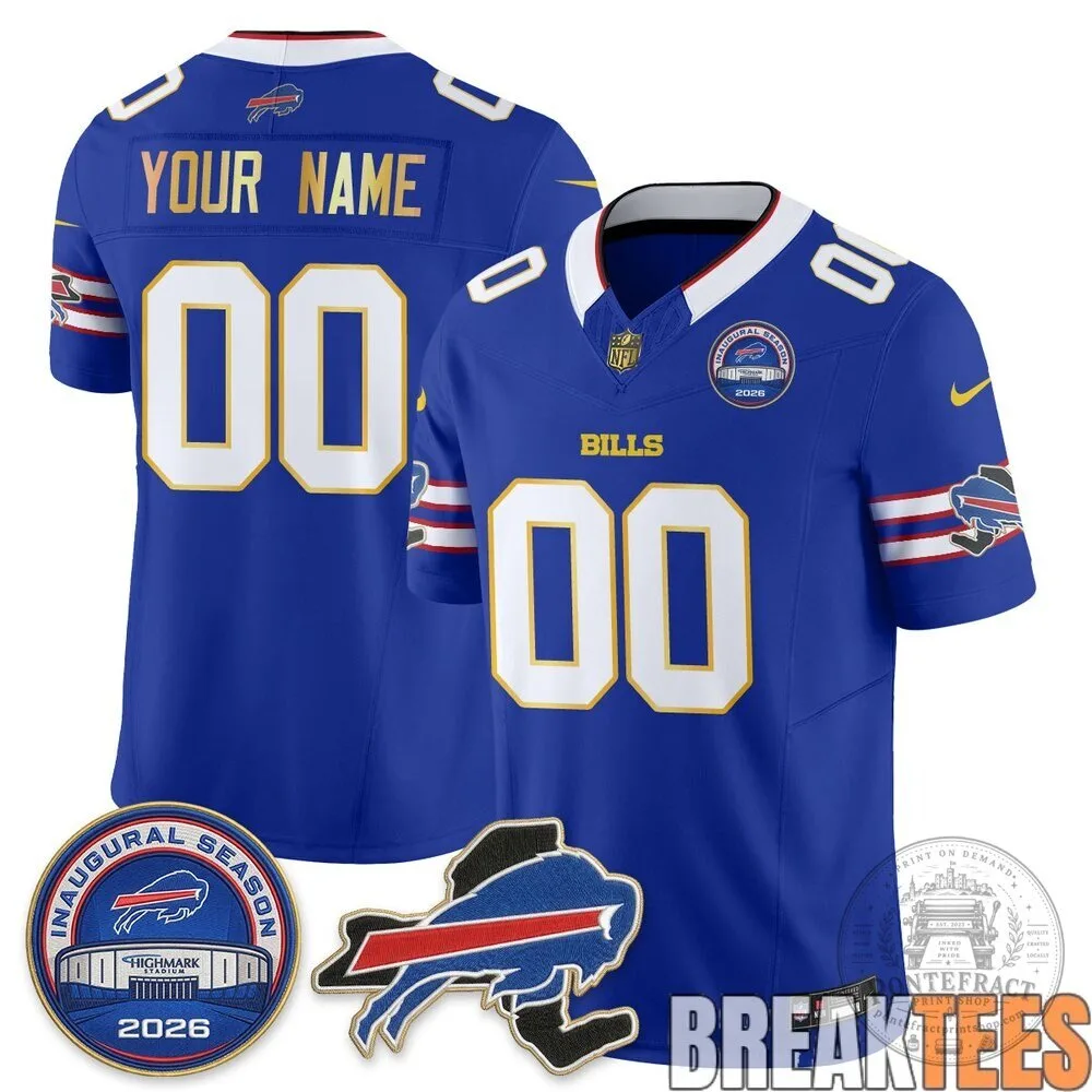 Buffalo Bills 2026 Inaugural Season Custom Football Jersey 17 Buffalo Bills 2026 Inaugural Season Custom Football Jersey