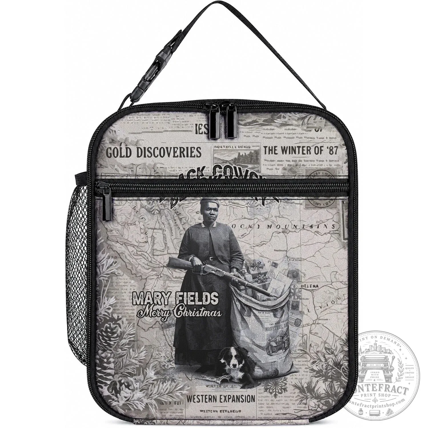 Mary Fields Stagecoach Mary Vintage Western Mail Carrier Lunch Bag