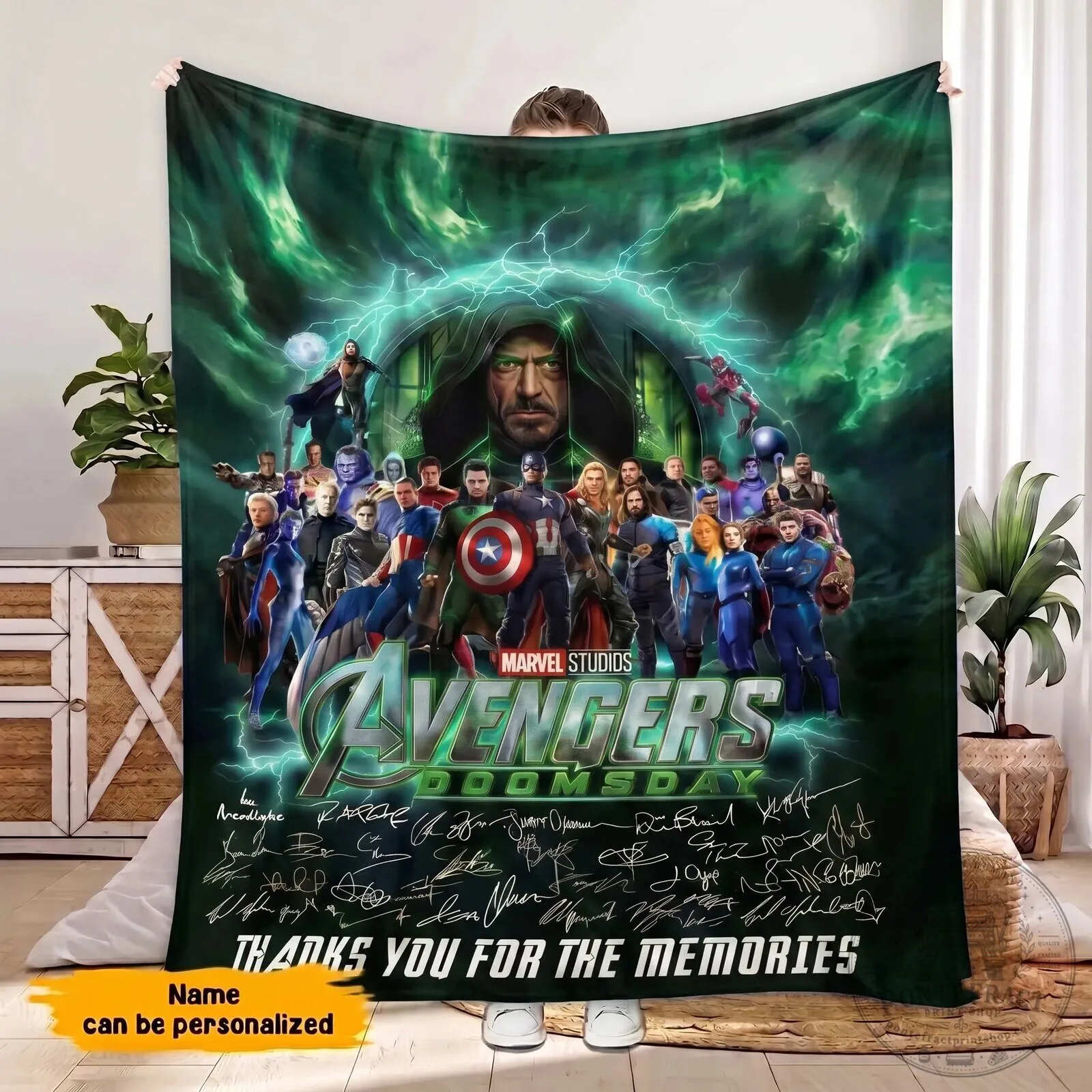 Marvel Studios Avengers Doomsday Personalized Fleece Blanket