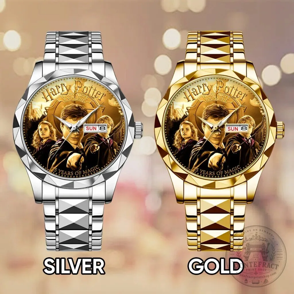 25th Anniversary Golden Luxury Quartz Watch for Harry Potter Fans 9 25th Anniversary Golden Luxury Quartz Watch for Harry Potter Fans