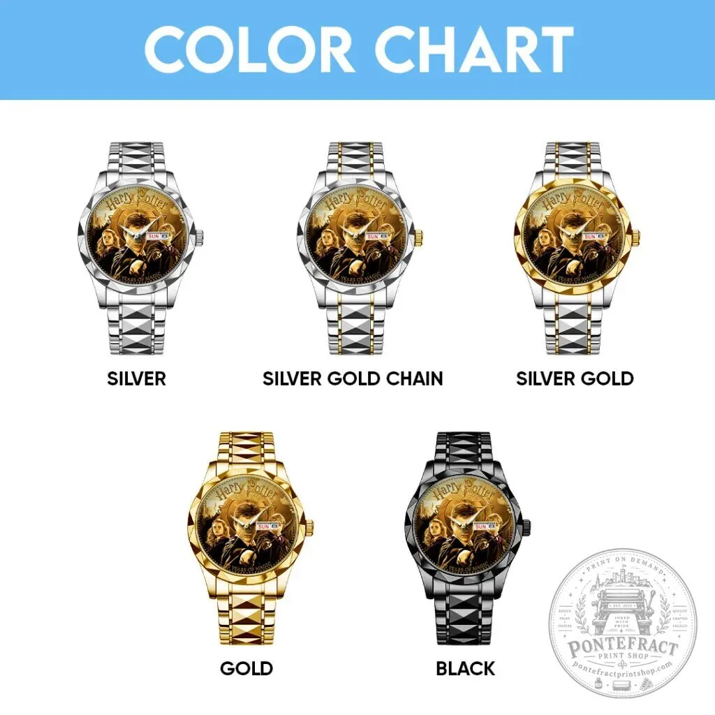 25th Anniversary Golden Luxury Quartz Watch for Harry Potter Fans 11 25th Anniversary Golden Luxury Quartz Watch for Harry Potter Fans