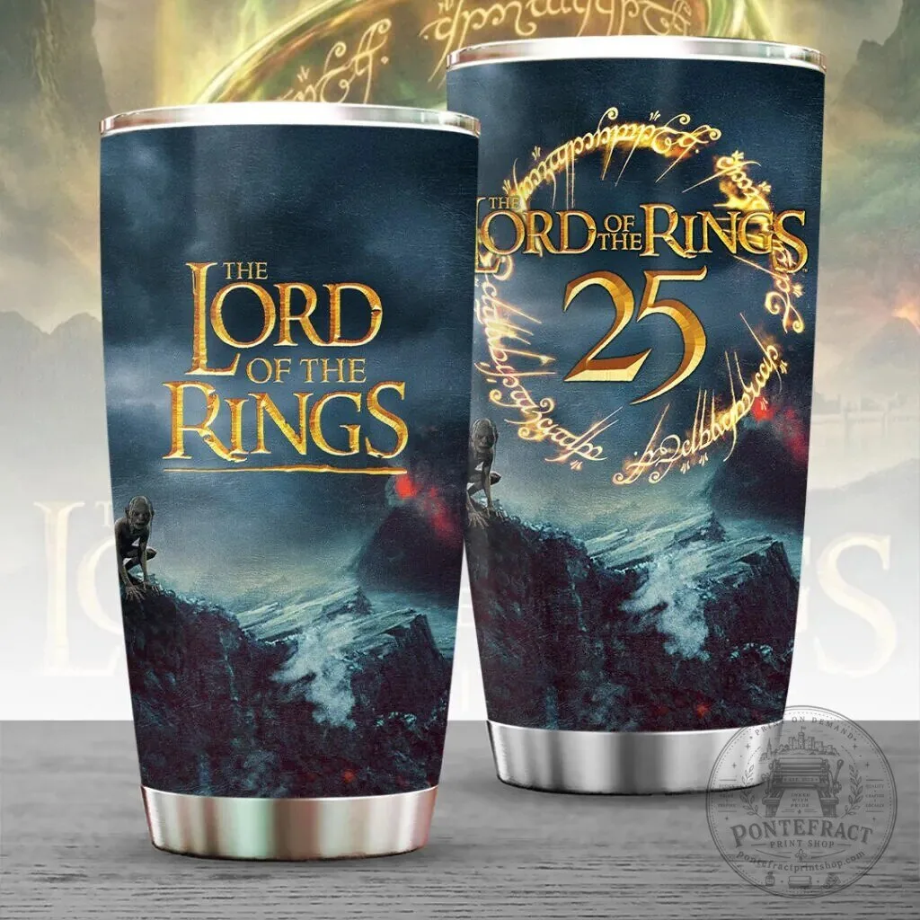 The Lord of the Rings 25th Anniversary Movie Art Stainless Steel Tumbler