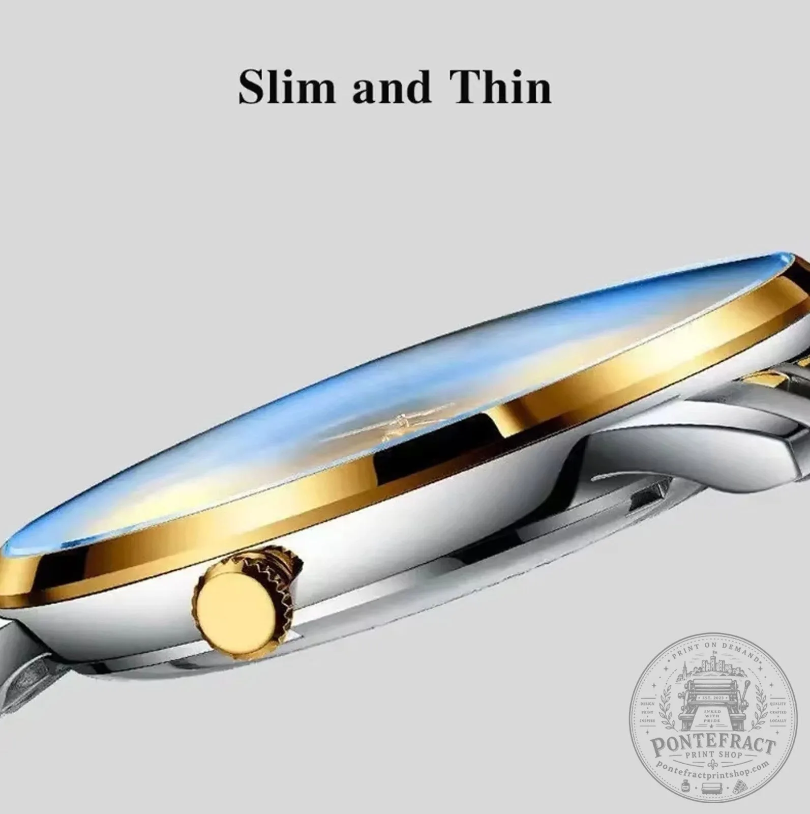 Cadillac Custom Name Gold and Silver Stainless Steel Watch 28 Cadillac Custom Name Gold and Silver Stainless Steel Watch