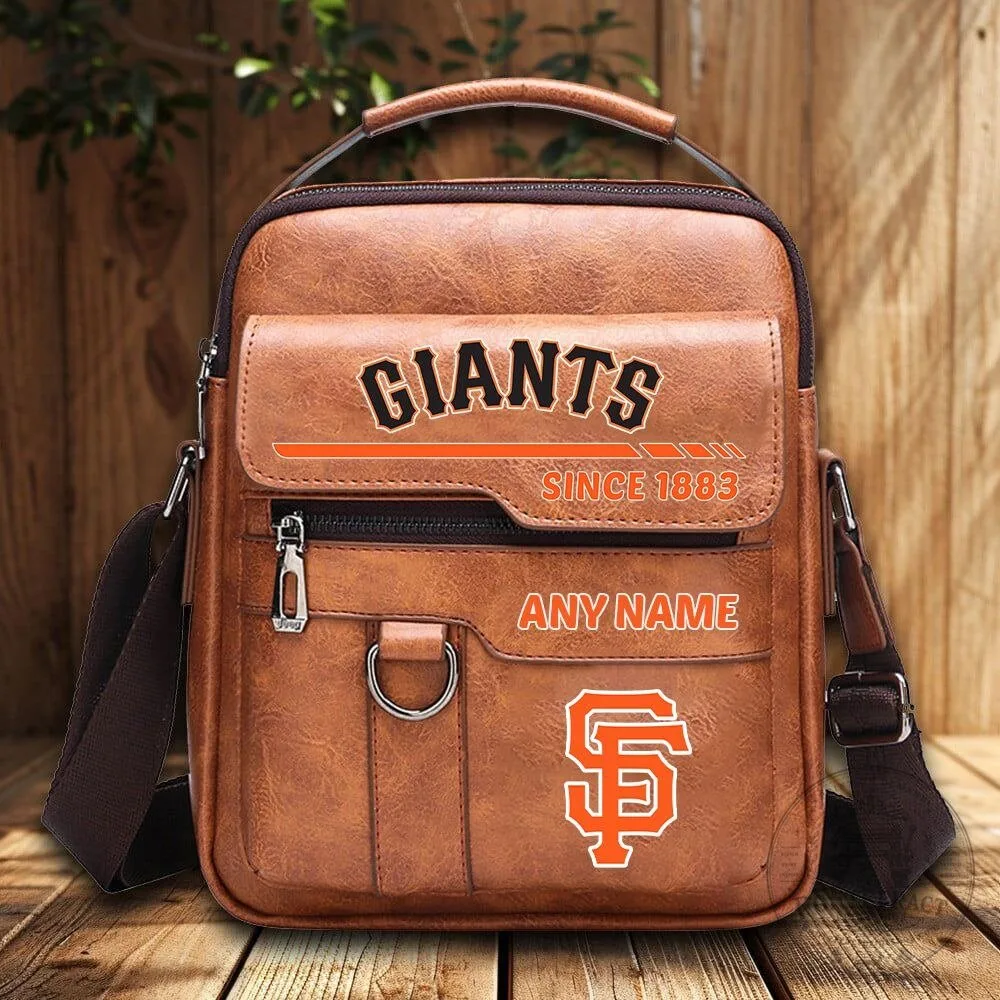 San Francisco Giants Personalized Vintage PU Leather Shoulder Bag
