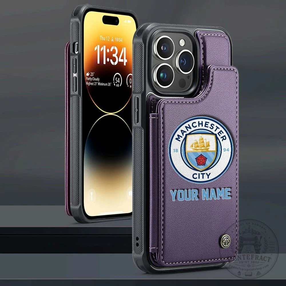 Manchester City Personalized Name Leather Flip Wallet Phone Case 17 Manchester City Personalized Name Leather Flip Wallet Phone Case