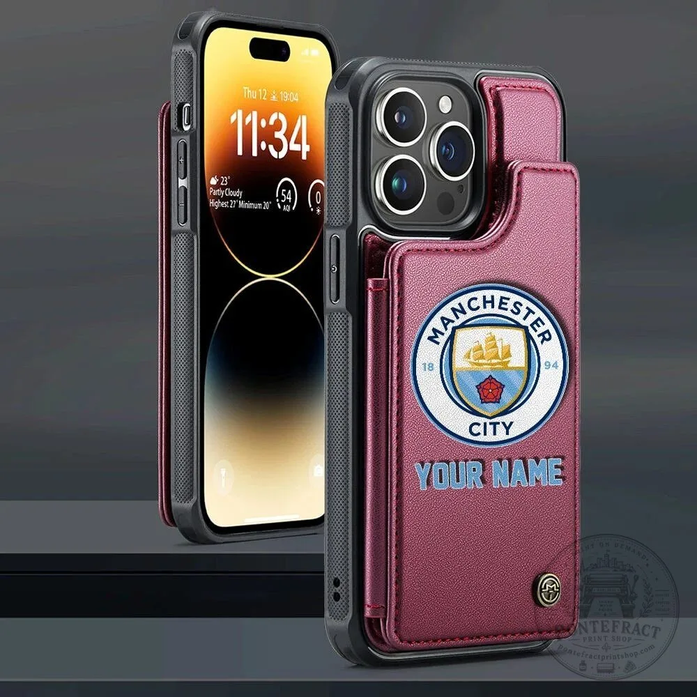 Manchester City Personalized Name Leather Flip Wallet Phone Case 18 Manchester City Personalized Name Leather Flip Wallet Phone Case