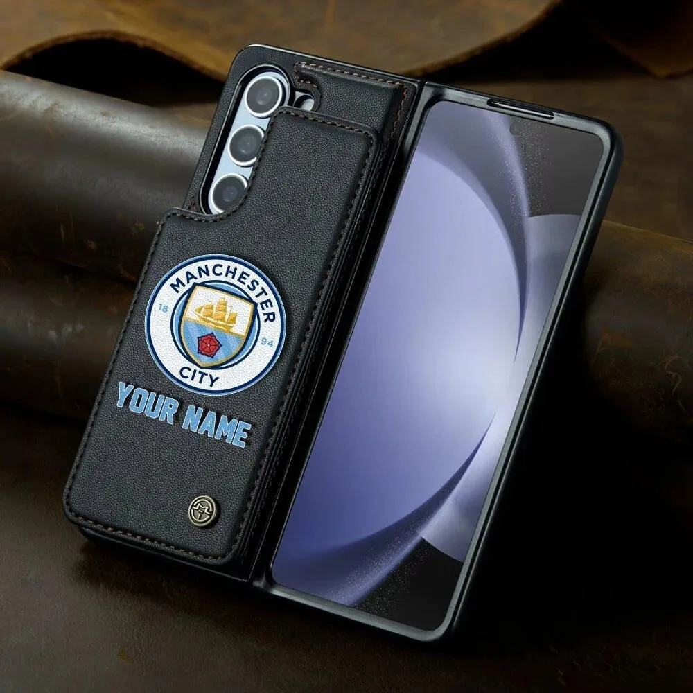 Manchester City Personalized Name Leather Flip Wallet Phone Case 19 Manchester City Personalized Name Leather Flip Wallet Phone Case