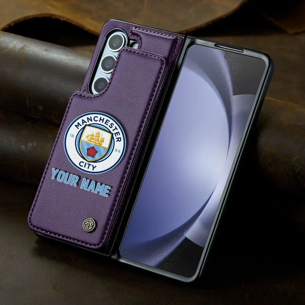 Manchester City Personalized Name Leather Flip Wallet Phone Case 22 Manchester City Personalized Name Leather Flip Wallet Phone Case