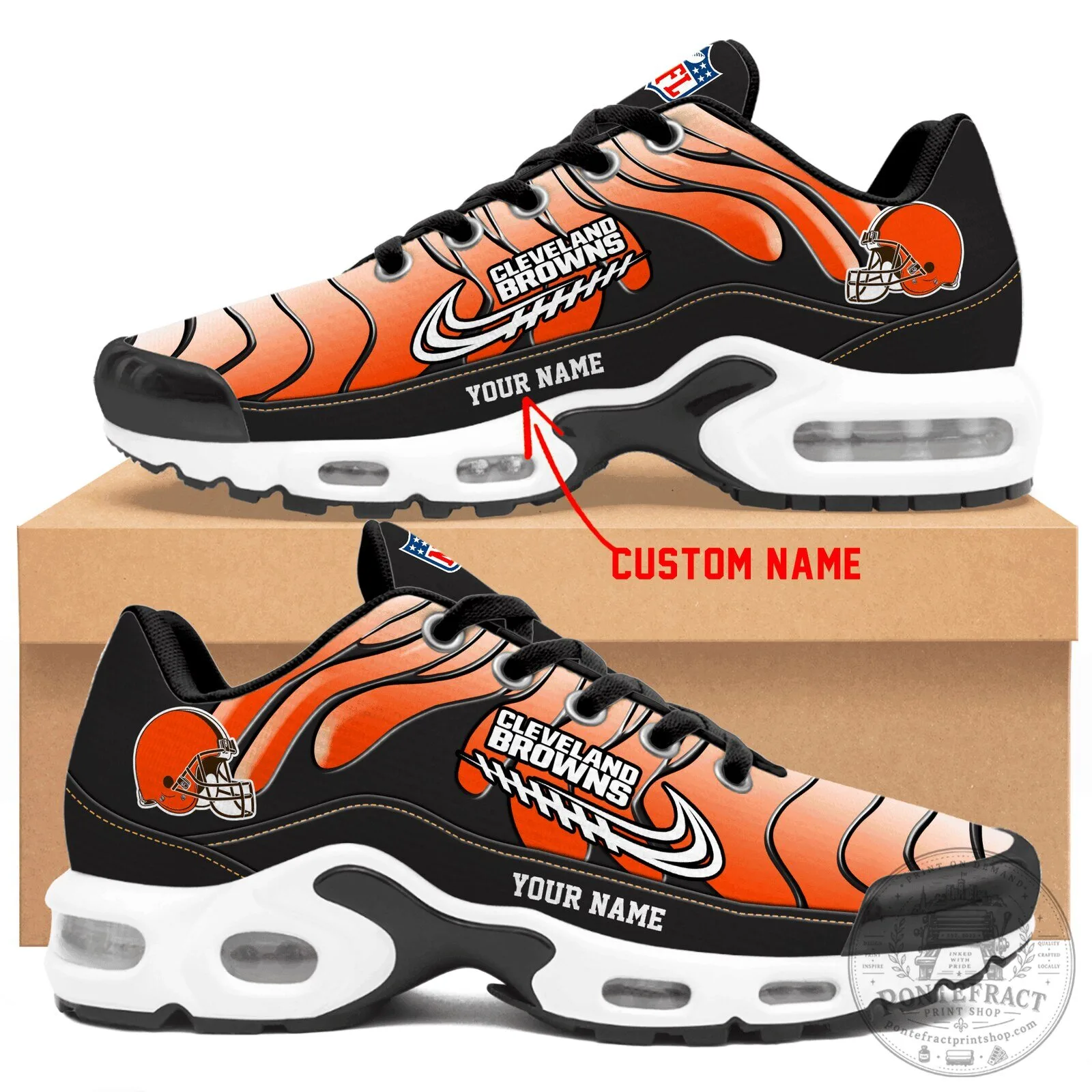 Cleveland Browns Personalized Air Max Running Shoes for Men and Women