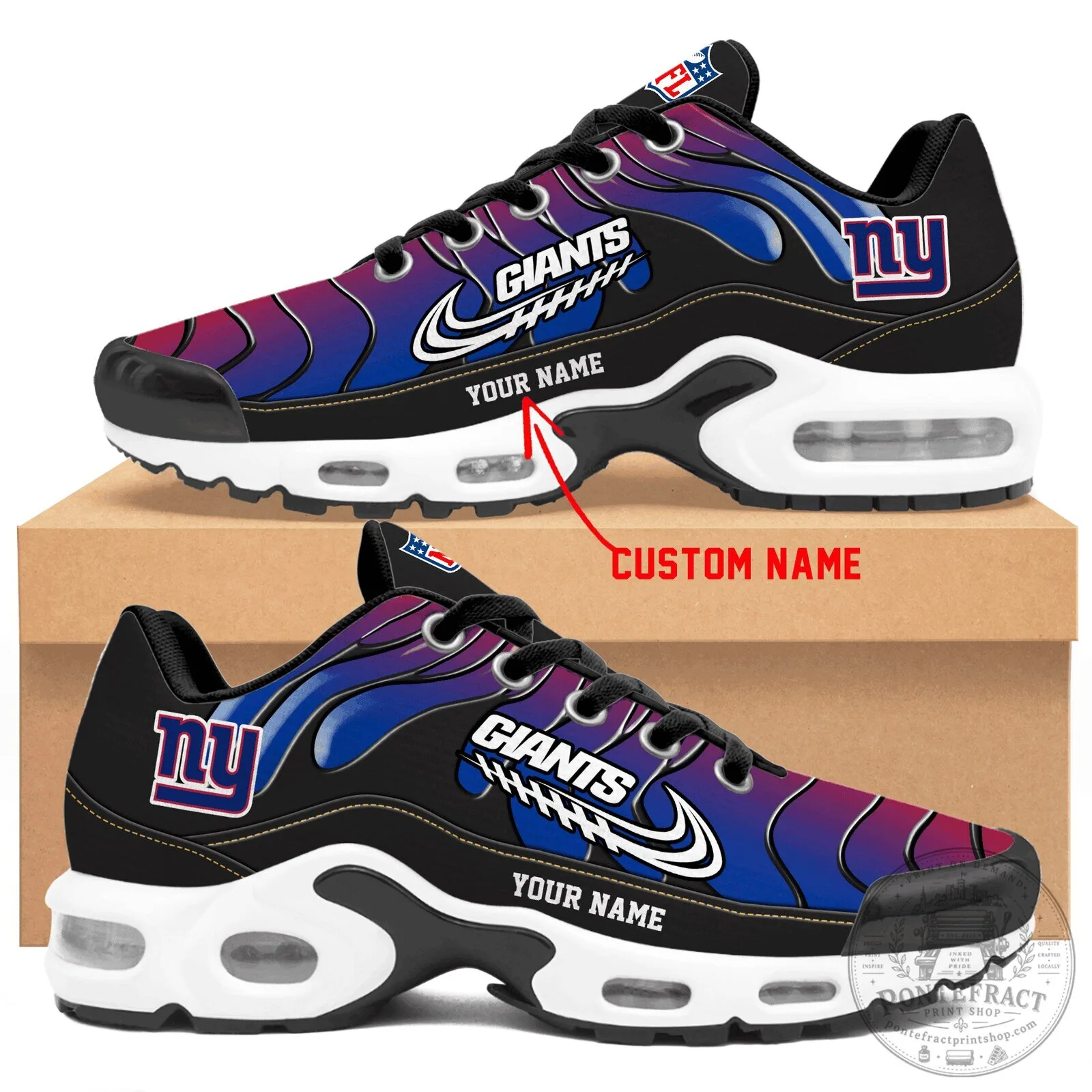 New York Giants Personalized Air Max Sneakers Running Shoes for Men and Women 5 New York Giants Personalized Air Max Sneakers Running Shoes for Men and Women
