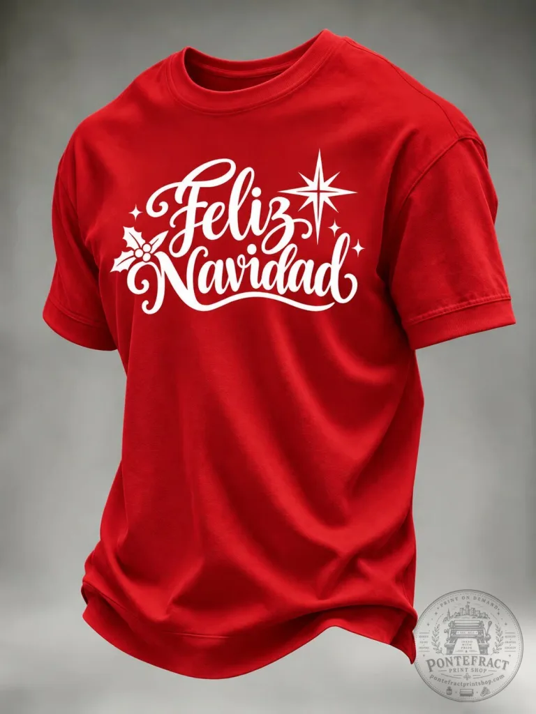 Feliz Navidad Christmas Holiday Season Red Short-Sleeve T-Shirt 1 Feliz Navidad Christmas Holiday Season Red Short-Sleeve T-Shirt