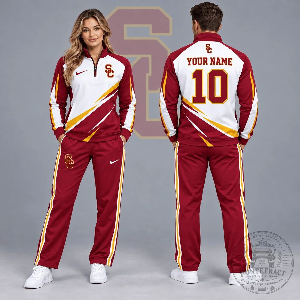 USC Trojans Personalized Quarter-Zip Pullover Jacket 5 USC Trojans Personalized Quarter-Zip Pullover Jacket