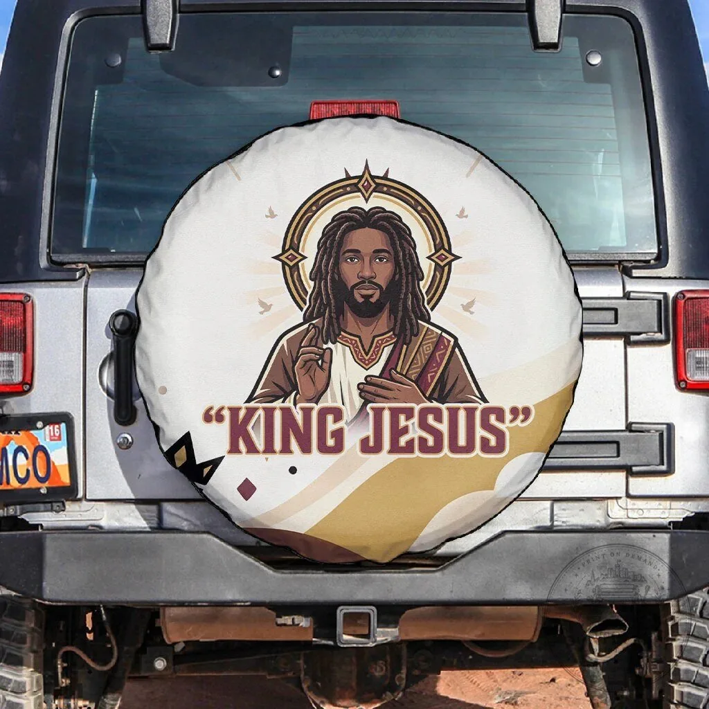 King Jesus African American Christ Religious Christian Faith Holy Cross Dove Spare Tire Cover 1 King Jesus African American Christ Religious Christian Faith Holy Cross Dove Spare Tire Cover