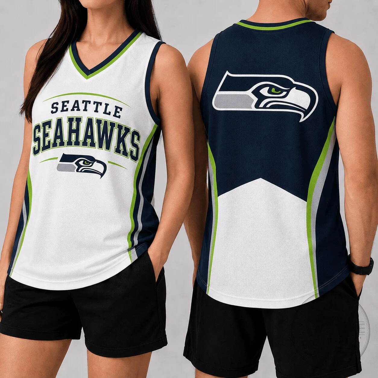 Seattle Seahawks NFL Football Team Fan Gear V-Neck Tank Top for Women