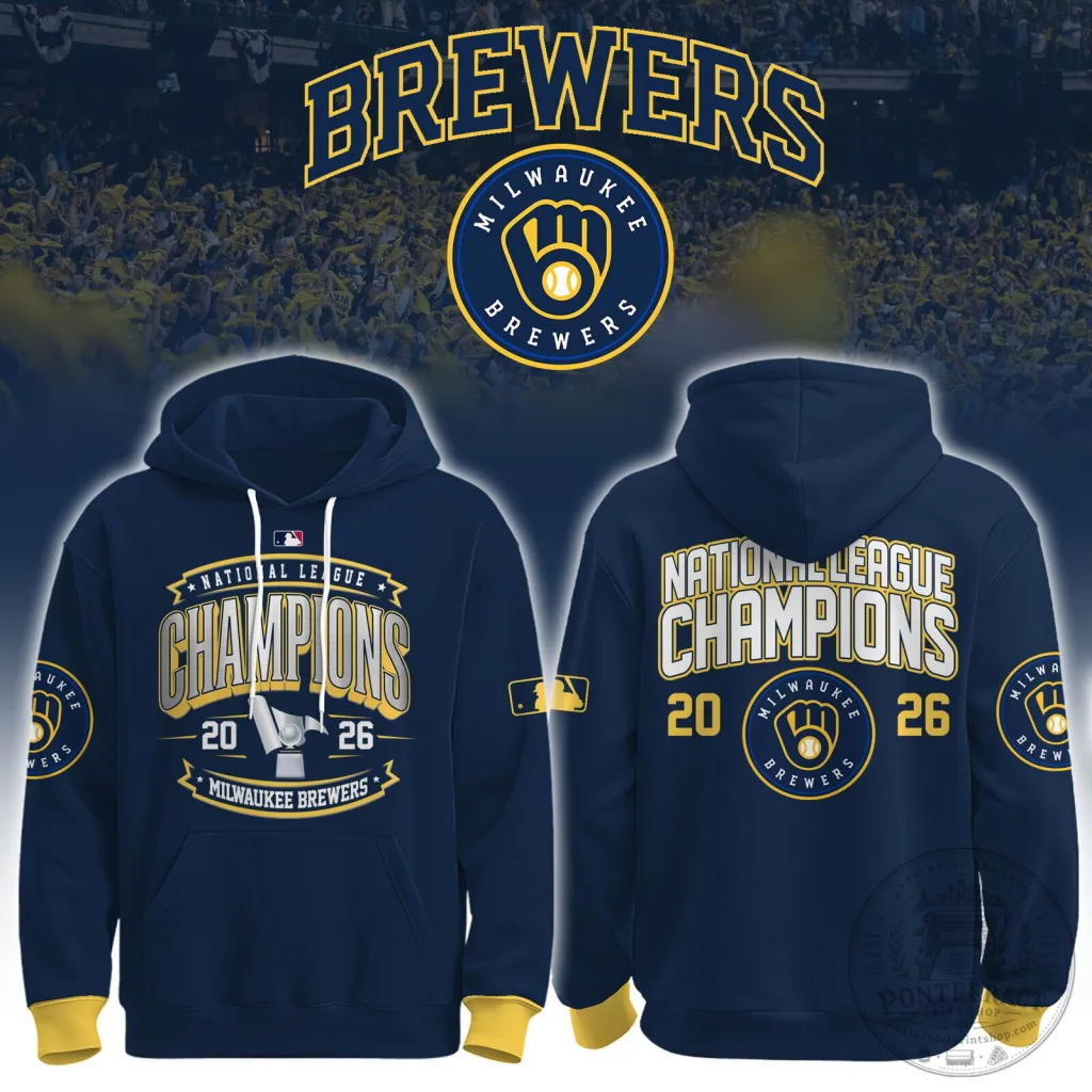 2026 National League Champions Hoodie - Milwaukee Brewers Fan Gear 9 2026 National League Champions Hoodie - Milwaukee Brewers Fan Gear