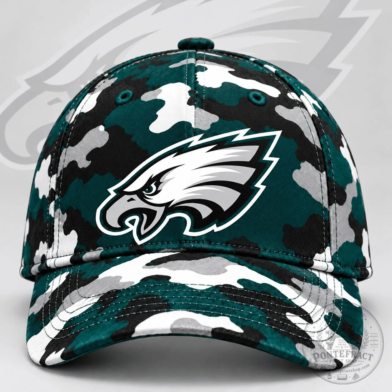 Philadelphia Eagles Urban Camouflage All Over Print Baseball Cap Hat