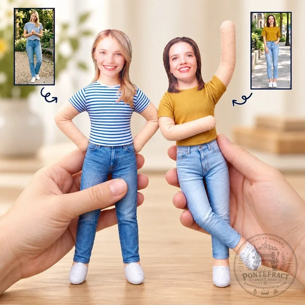 Personalized Custom Photo Squishy Poseable Plush Doll