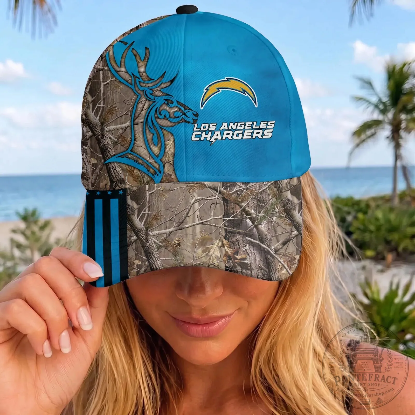Los Angeles Chargers Camouflage Deer Head Hunting Baseball Cap Hat 12 Los Angeles Chargers Camouflage Deer Head Hunting Baseball Cap Hat