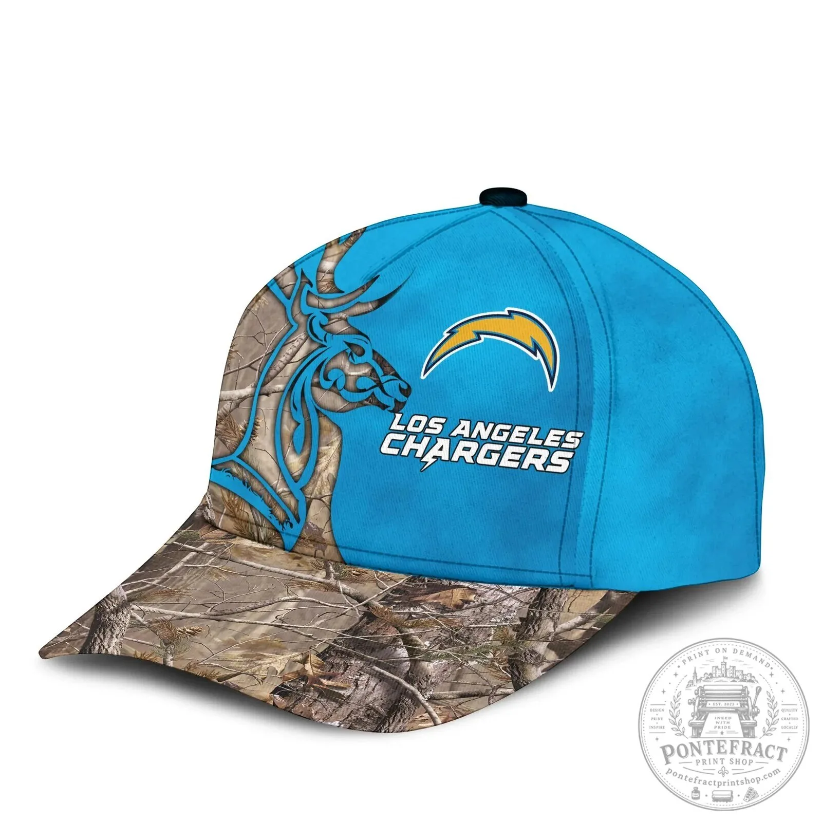 Los Angeles Chargers Camouflage Deer Head Hunting Baseball Cap Hat 14 Los Angeles Chargers Camouflage Deer Head Hunting Baseball Cap Hat