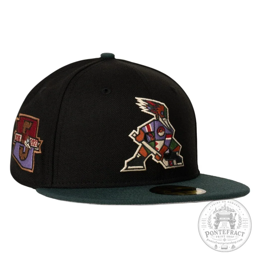 Tucson Roadrunners Kachina Black Two Tone Fitted Cap Hat