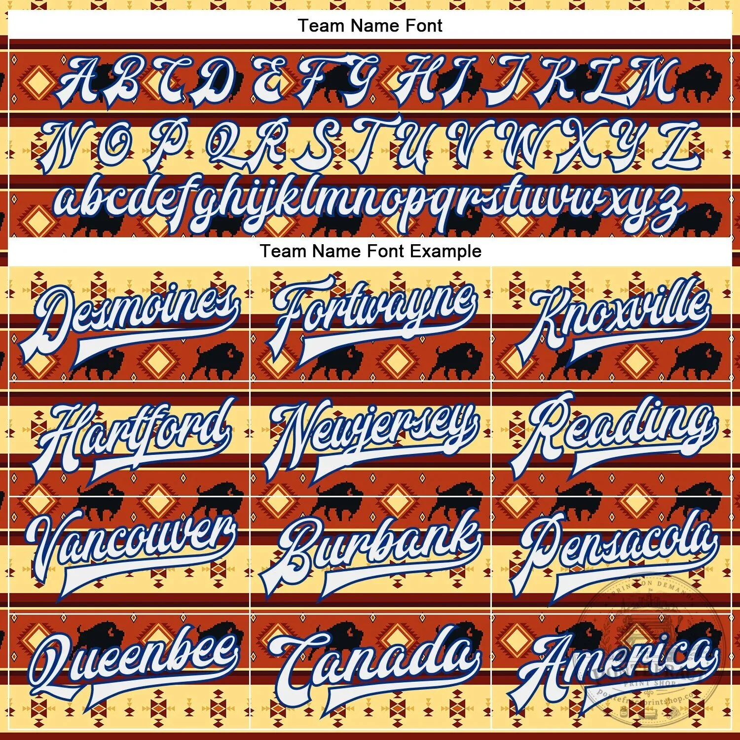 Custom Red Yellow Royal Blue Western Buffalo Aztec Pattern Varsity Jacket 14 Custom Red Yellow Royal Blue Western Buffalo Aztec Pattern Varsity Jacket