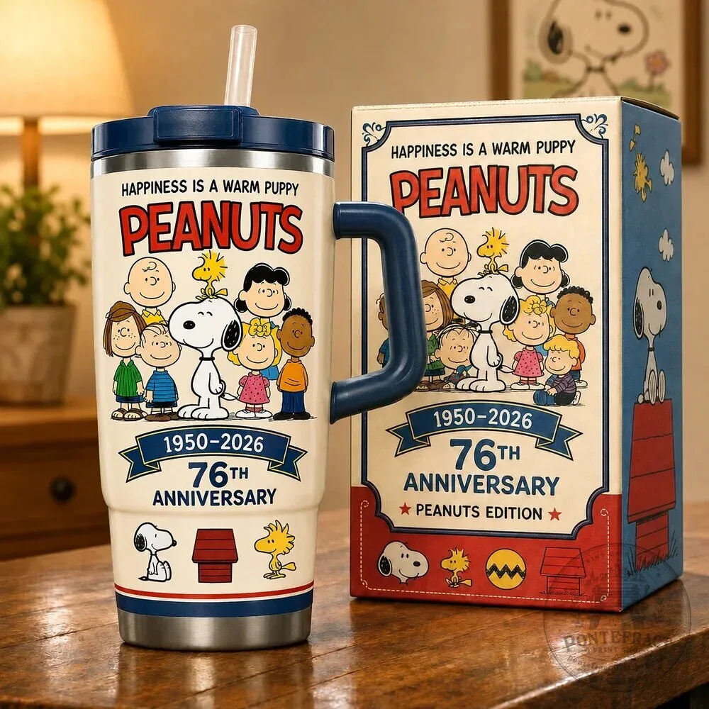 Peanuts 76th Anniversary Happiness Is A Warm Puppy Insulated Tumbler