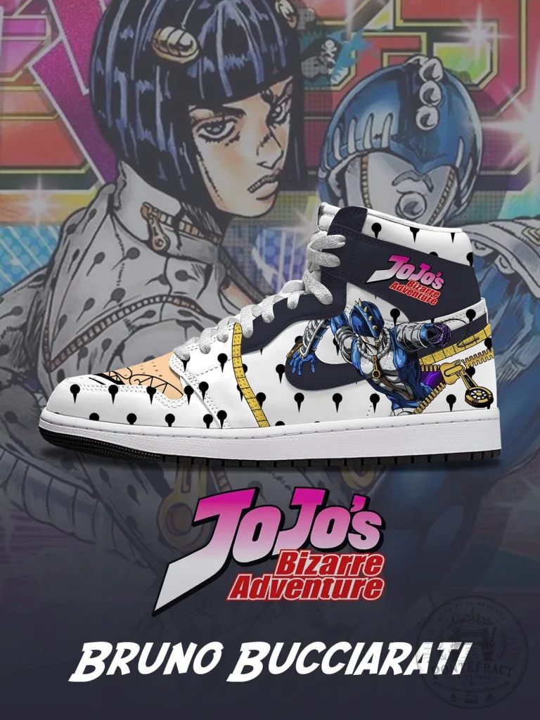 Bruno Bucciarati JoJo's Bizarre Adventure Anime High-Top Sneakers
