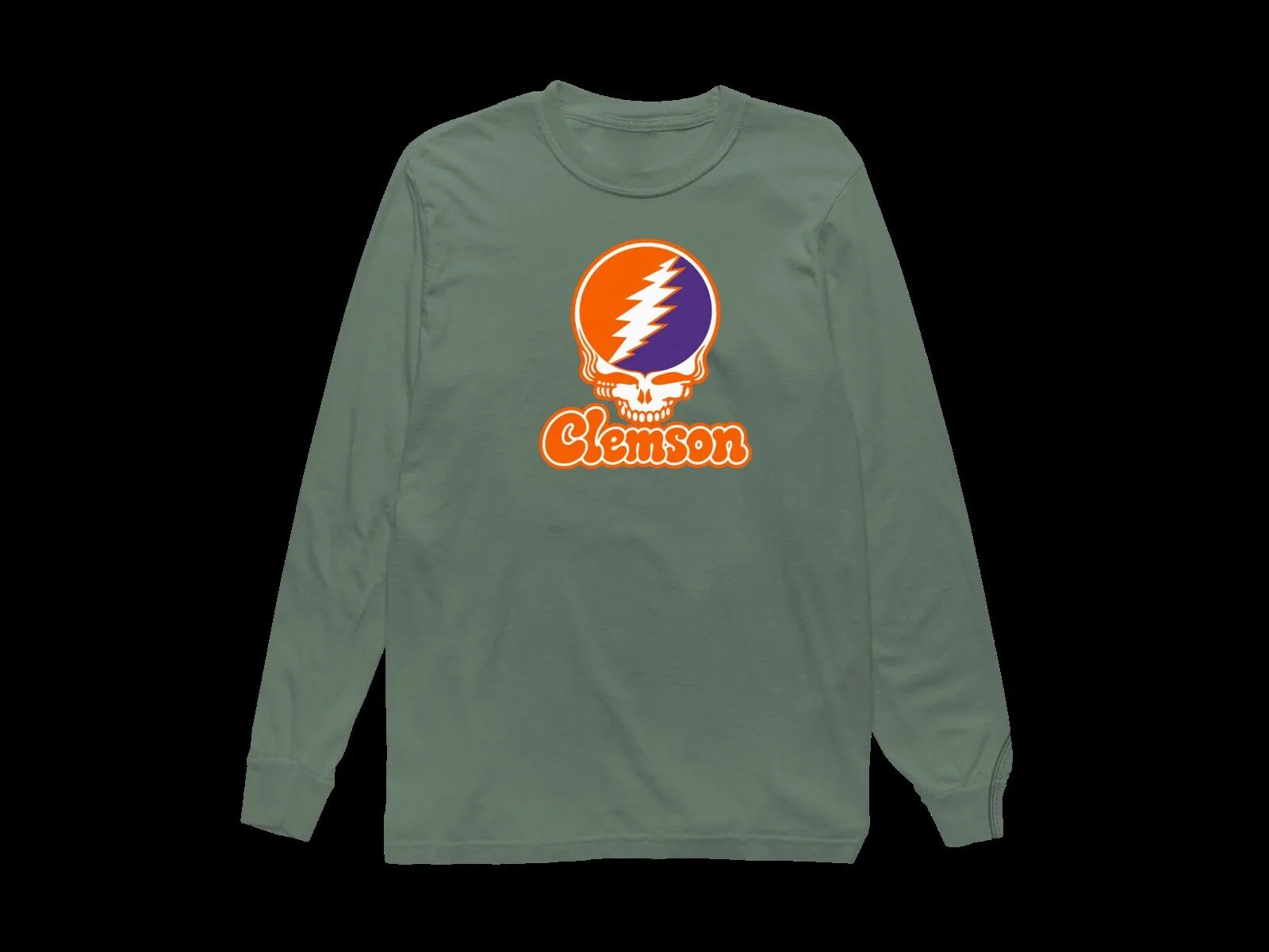 Clemson Tigers Grateful Dead Steal Your Face Long-Sleeve T-Shirt 10 Clemson Tigers Grateful Dead Steal Your Face Long-Sleeve T-Shirt