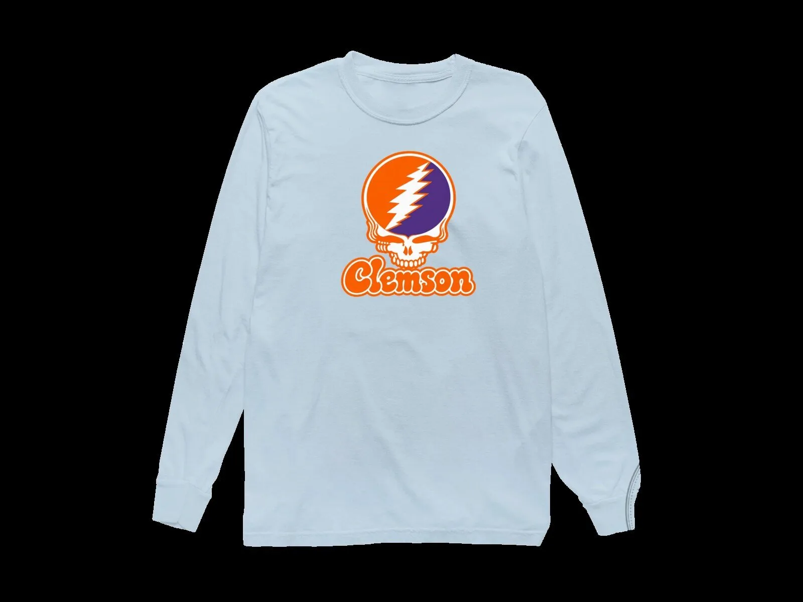 Clemson Tigers Grateful Dead Steal Your Face Long-Sleeve T-Shirt 13 Clemson Tigers Grateful Dead Steal Your Face Long-Sleeve T-Shirt