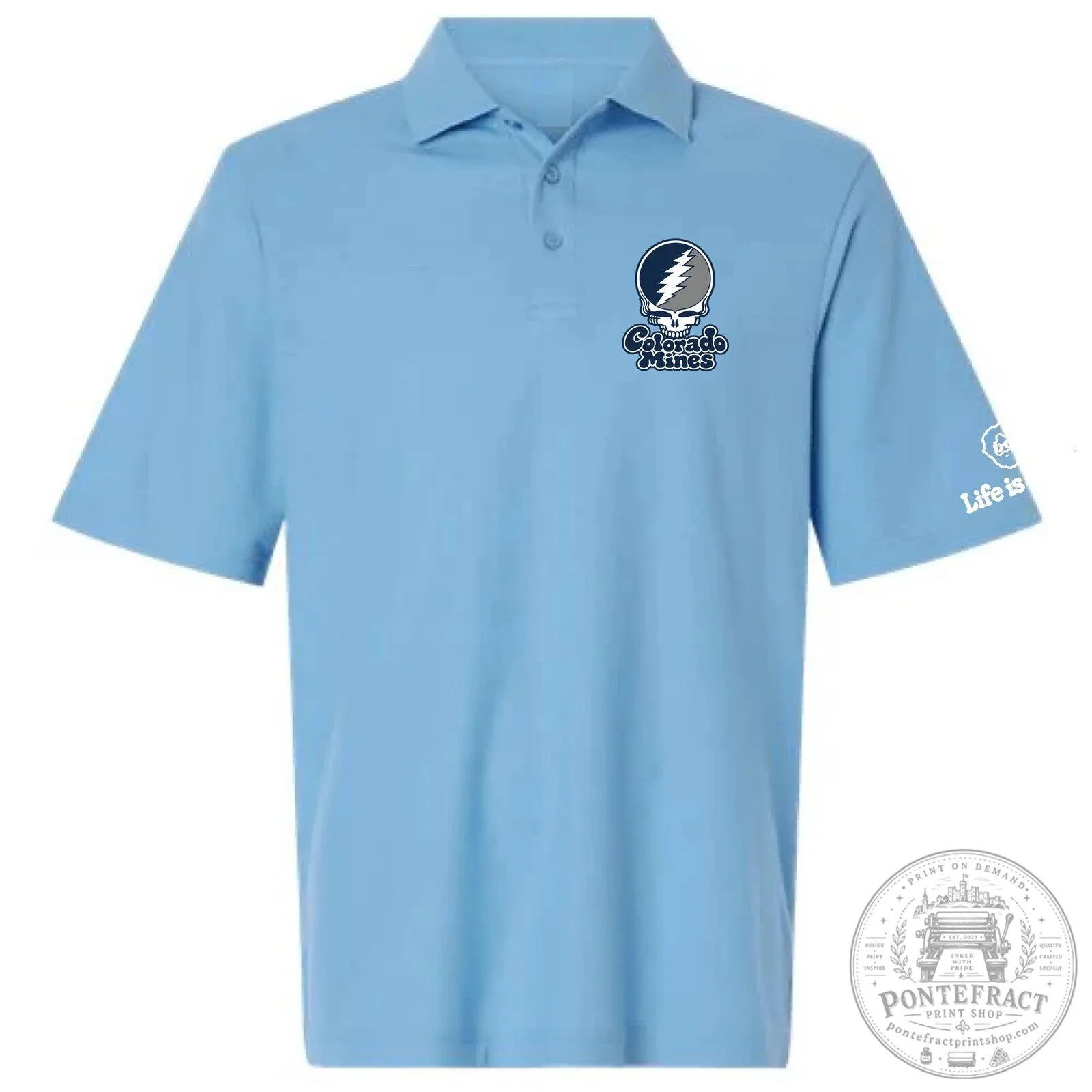 Colorado School of Mines Grateful Dead Steal Your Face Polo Shirt