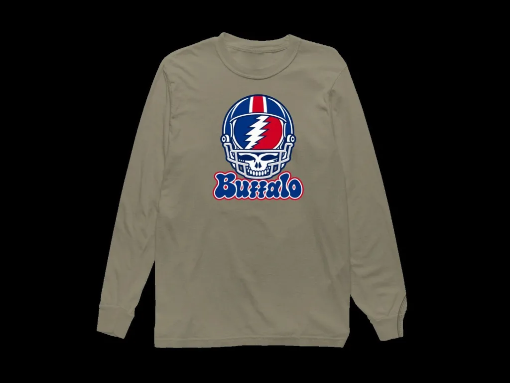 Buffalo Bills Grateful Dead Stealie Helmet Football Fan Long-Sleeve T-Shirt Buffalo Bills Grateful Dead Stealie Helmet Football Fan Long-Sleeve T-Shirt