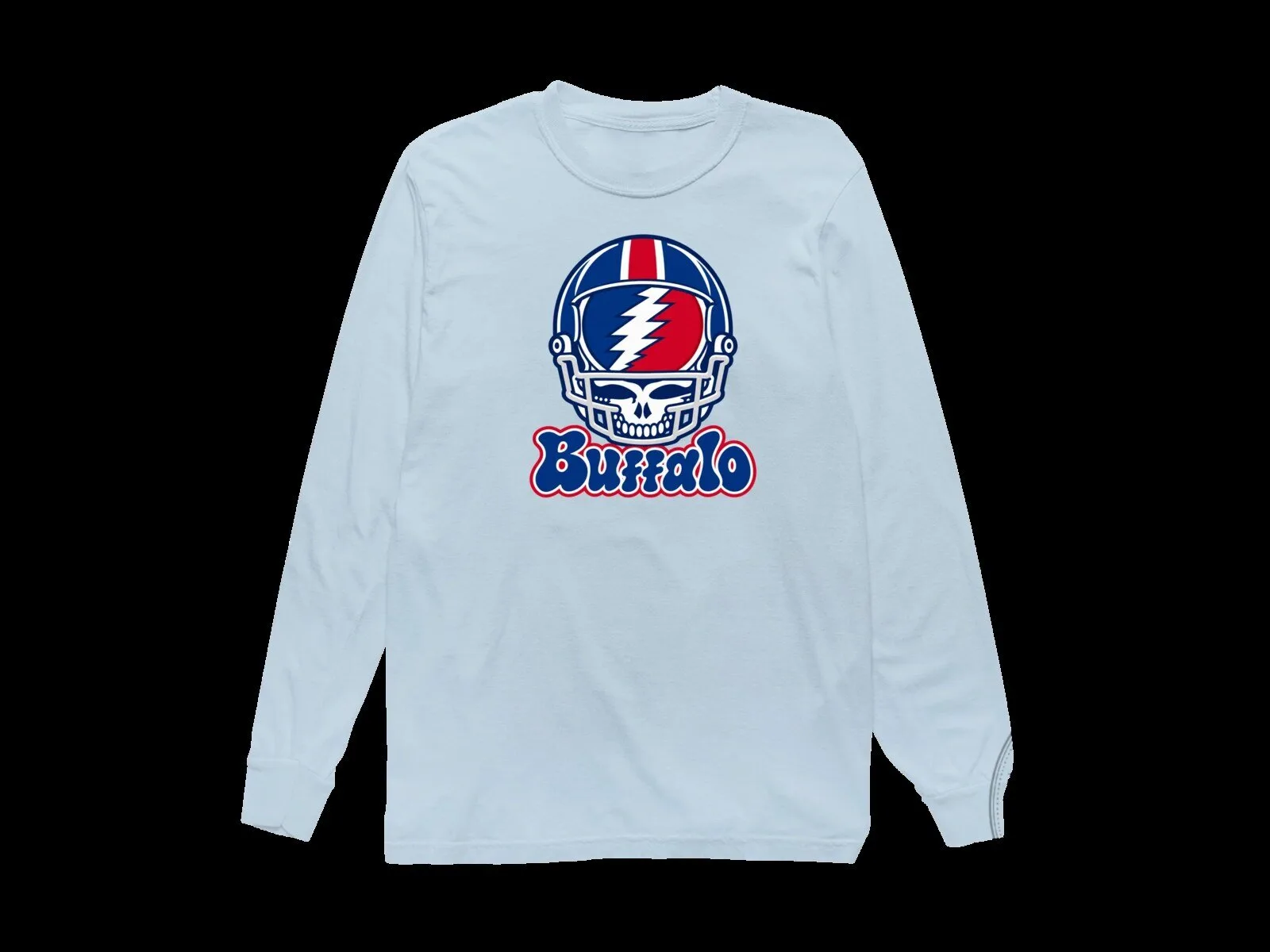 Buffalo Bills Grateful Dead Stealie Helmet Football Fan Long-Sleeve T-Shirt 8 Buffalo Bills Grateful Dead Stealie Helmet Football Fan Long-Sleeve T-Shirt