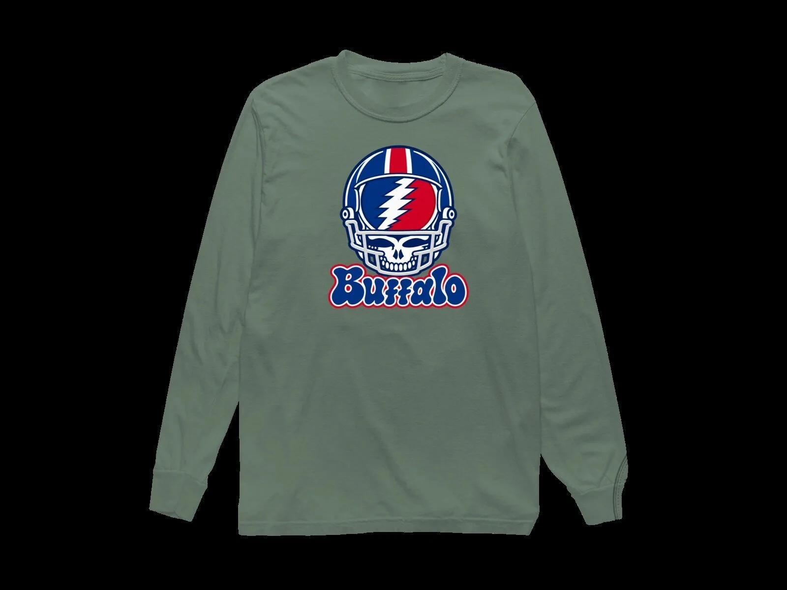 Buffalo Bills Grateful Dead Stealie Helmet Football Fan Long-Sleeve T-Shirt 9 Buffalo Bills Grateful Dead Stealie Helmet Football Fan Long-Sleeve T-Shirt