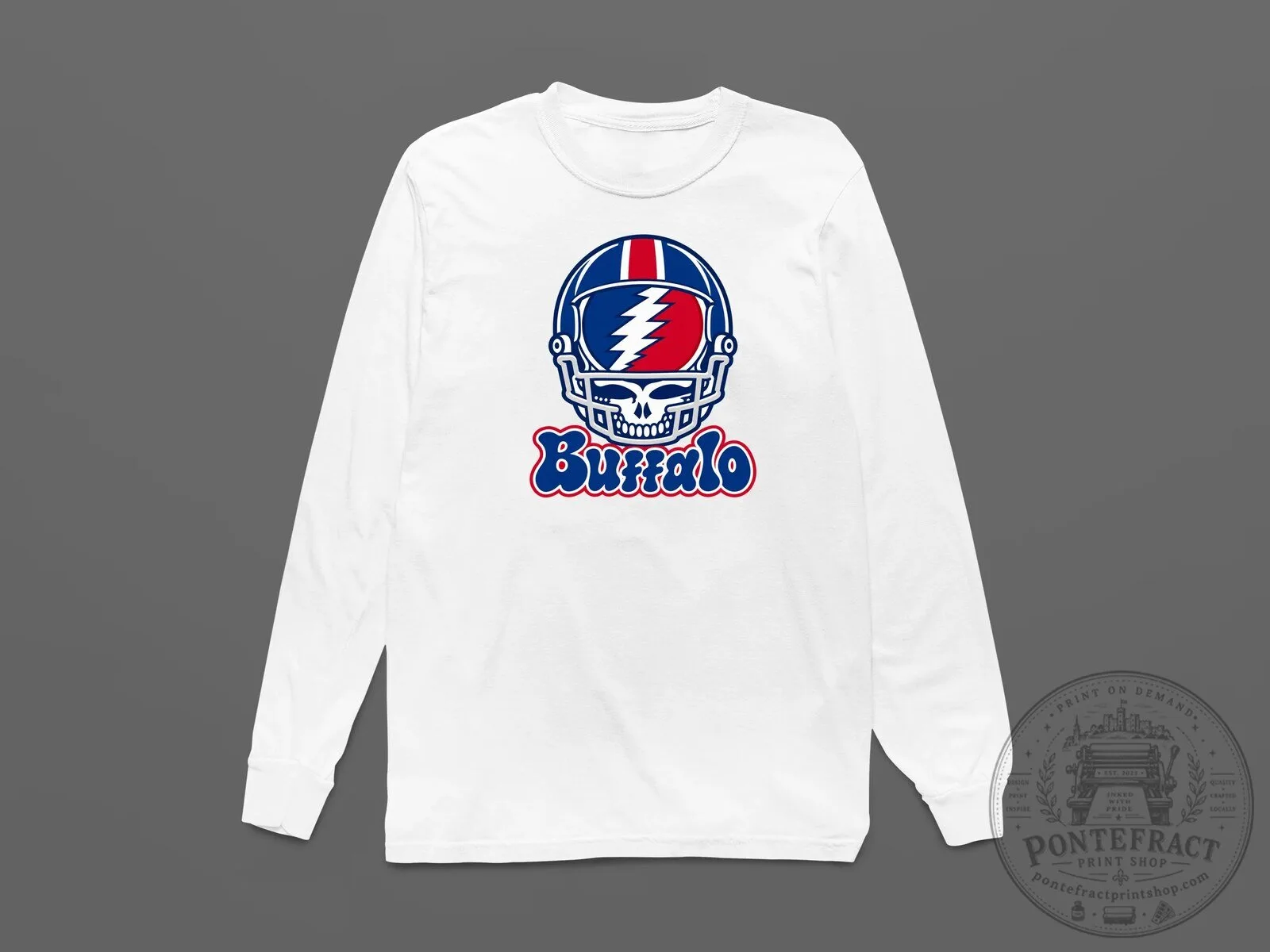 Buffalo Bills Grateful Dead Stealie Helmet Football Fan Long-Sleeve T-Shirt 11 Buffalo Bills Grateful Dead Stealie Helmet Football Fan Long-Sleeve T-Shirt